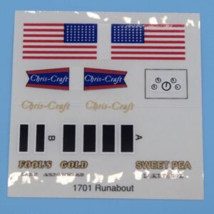 Decals-Kit #1701-Chris-Craft Runabout
