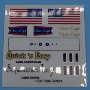 Decals-Kit #1703-Chris-Craft Triple Barrel Back