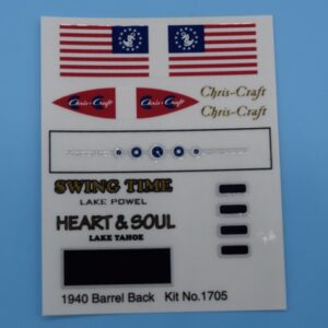 Decals-Kit #1705-Chris-Craft Barrel Back