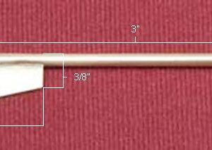 Brass Rudder & Shaft for Dumas kit #1410, 1411, 1422 Kit #3517