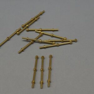 1-1/8" Two Ball Brass Stanchion (Package of 12) #28-380