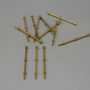 1-1/2" Two Ball Brass Stanchion (Package of 12) #28-506