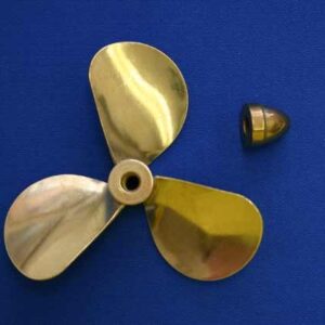 #3108 Brass Propeller 3 Blade RH 3" Dia.