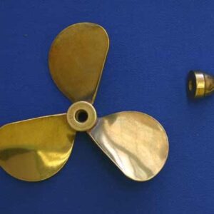#3109 Brass Propeller 3 Blade  LH 3" Dia.