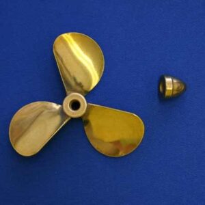 #3110 Brass Propeller 3 Blade RH 2 1/2" Dia.