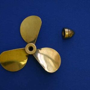 #3111 Brass Propeller 3 Blade LH 2 1/2" Dia.