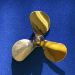 #3112 Brass Propeller 3 Blade RH 2" Dia.