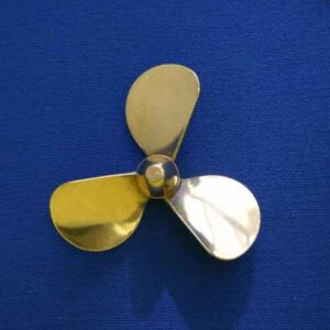 #3115 Brass Propeller 3 Blade LH 1 3/4" Dia.