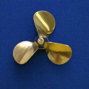#3116 Brass Propeller 3 Blade RH 1 1/2" Dia.
