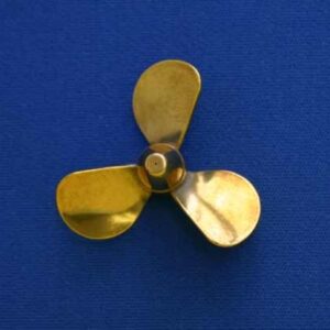 #3117 Brass Propeller 3 Blade LH 1 1/2" Dia.