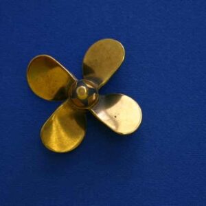 #3124 Brass Propeller 4 Blade 1 1/2" Dia.