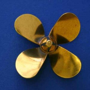 #3125 Brass Propeller 4 Blade 2" Dia.