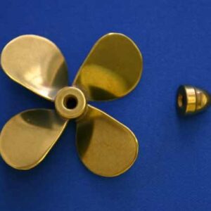 #3127 Brass Propeller 4 Blade 2 1/2" Dia.