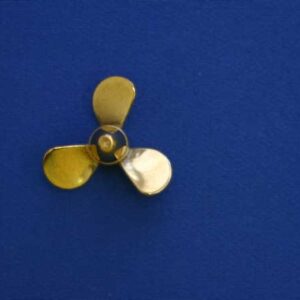 #3134 Brass Propeller 3 Blade LH 1" Dia.