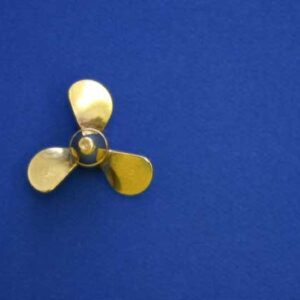 #3133 Brass Propeller 3 Blade RH 1" Dia.