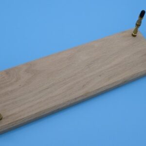 2125 Red Oak Wood Display Stand 16" x 5" With Tall Risers